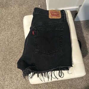 Levi’s 501 Jean shorts, black, size:29